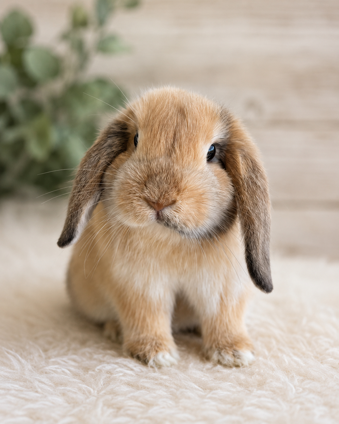 Livvy, a Black/Orange Harlequin Holland Lop doe
